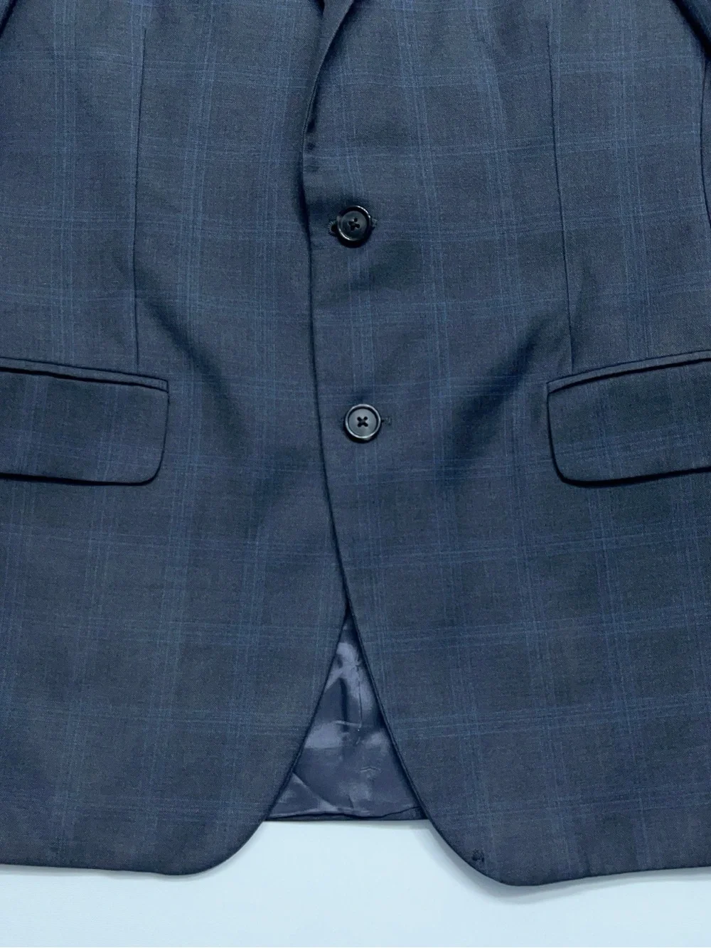 Brooks Brothers Vitale Barberis Canonico Wool Suit Coat Mens 38 Short Gray Italy